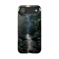 Moonlit Jungle Slim Phone Case — Dark Tropical Forest Nightscape