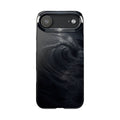 Slim Phone Case — Dark Swirl Ocean Wave Minimalist Design