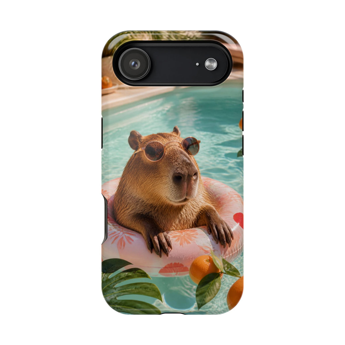 Capybara Pool Float Magnetic Impact-Resistant Phone Case