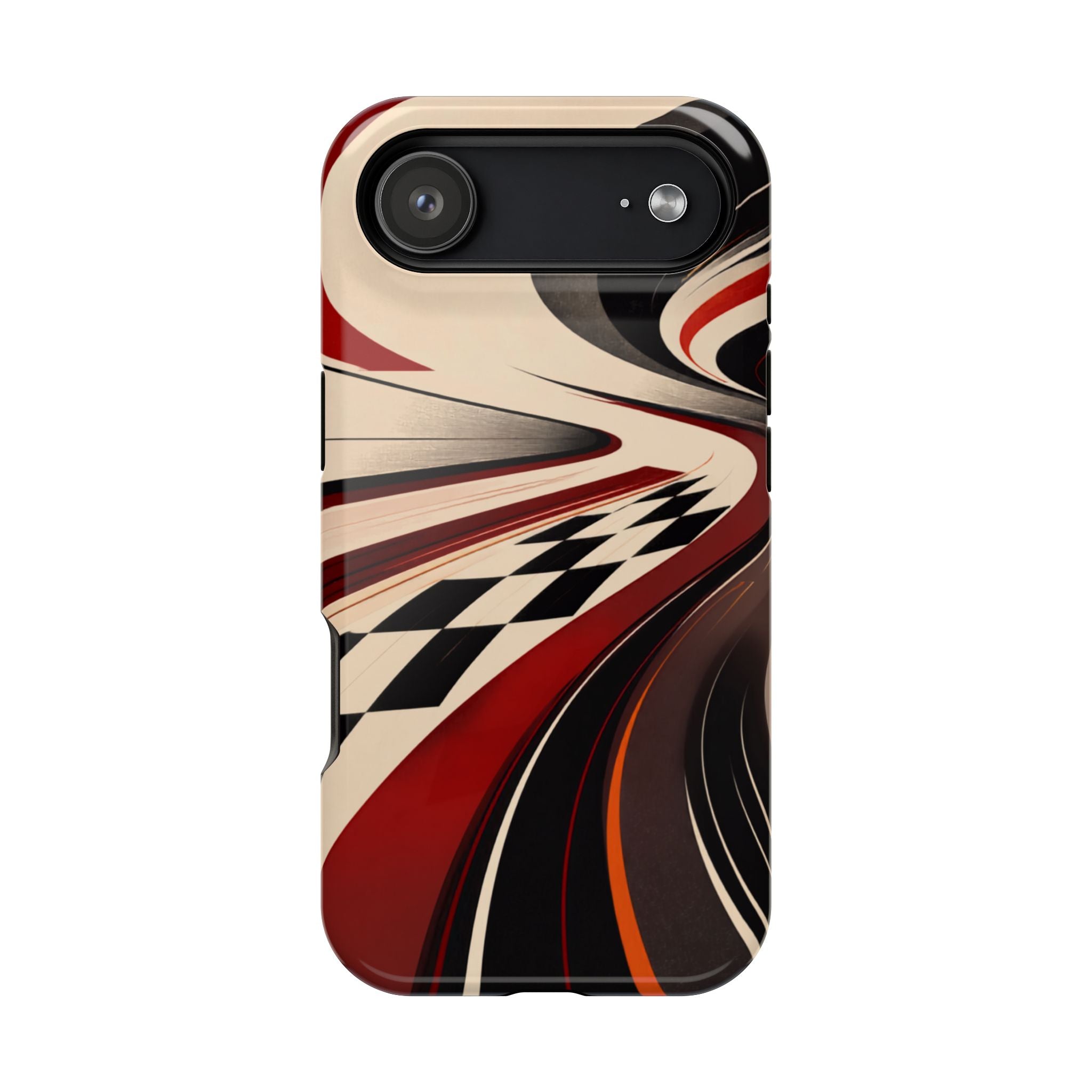 Racing Stripe Abstract Impact-Resistant Phone Case