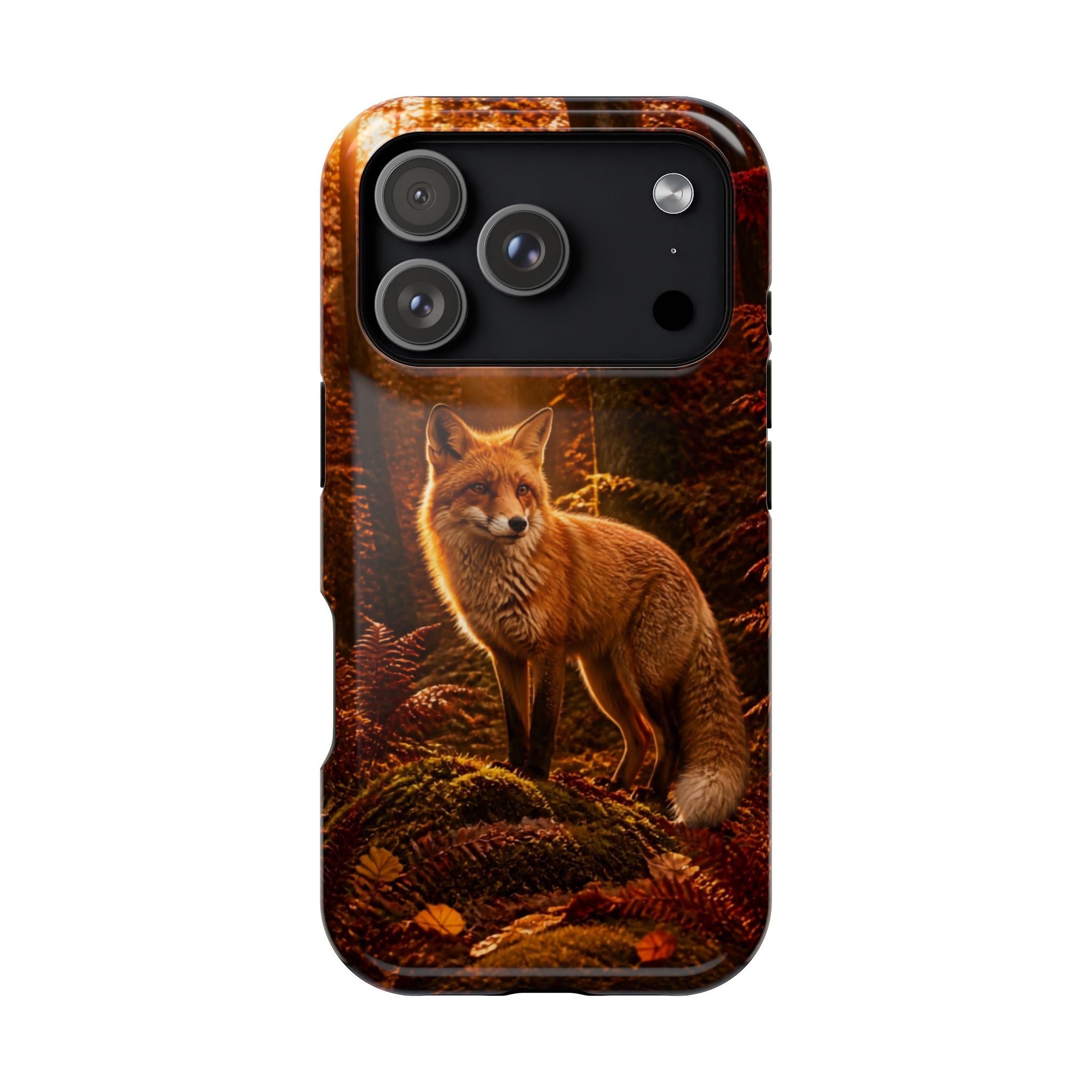 Autumn Fox Impact-Resistant Phone Case — Forest Wildlife Protective Cover