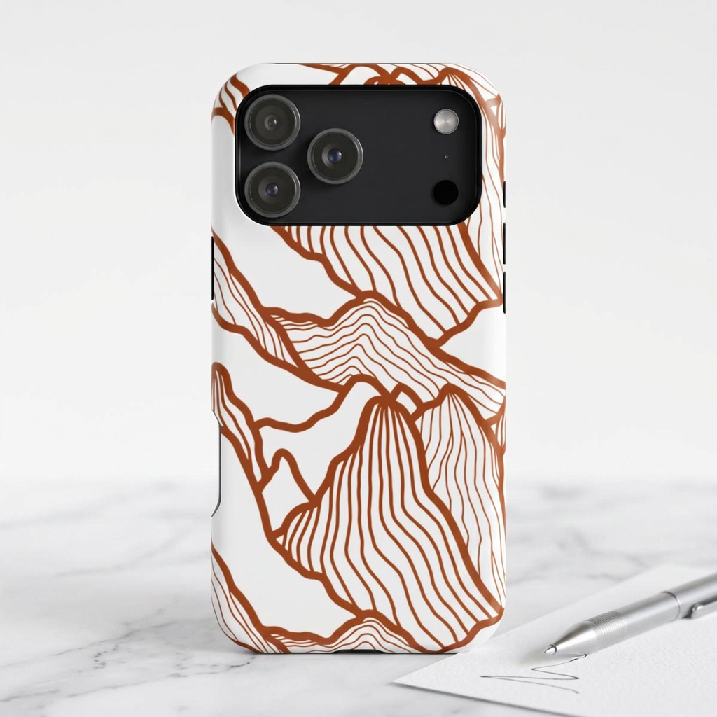 Ceramic Line Art Magnetic Impact-Resistant Phone Case