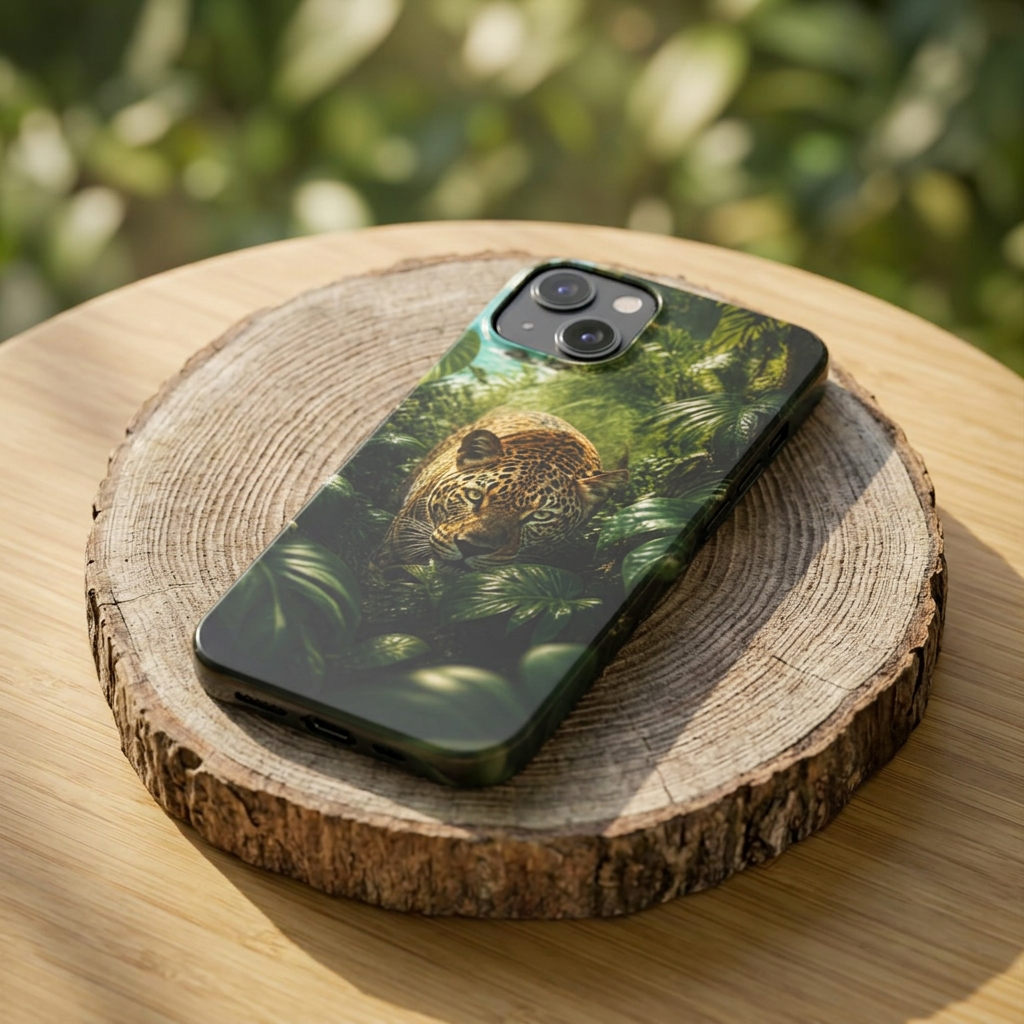Jungle Leopard Slim Phone Case — Safari Animal Nature Protective Cover