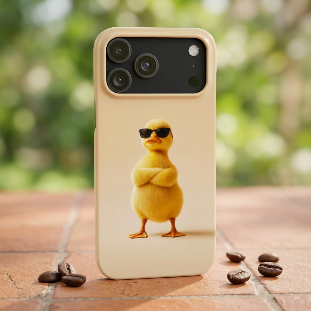 Slim Phone Case — Cool Sunglasses Duck Cute Protective Cover