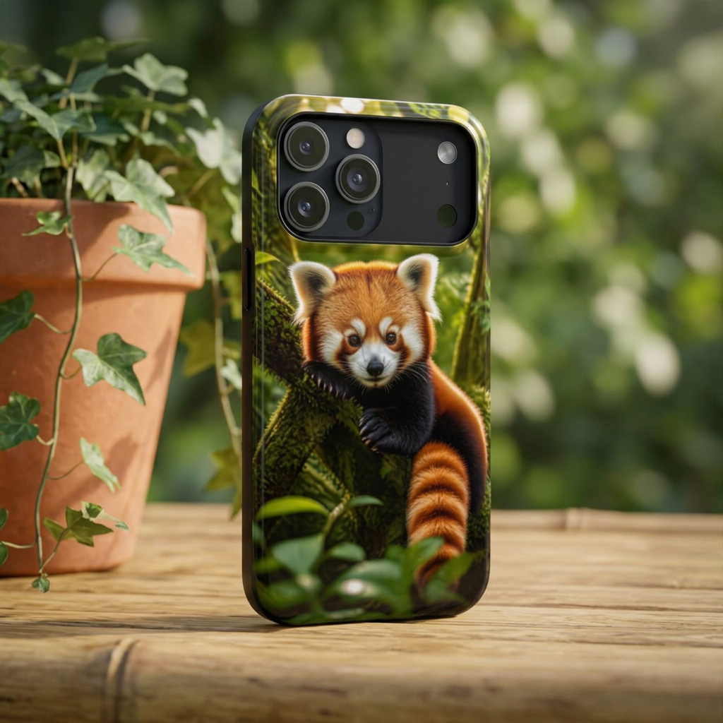 Phone Case — Red Panda Magnetic Impact-Resistant Protective Case