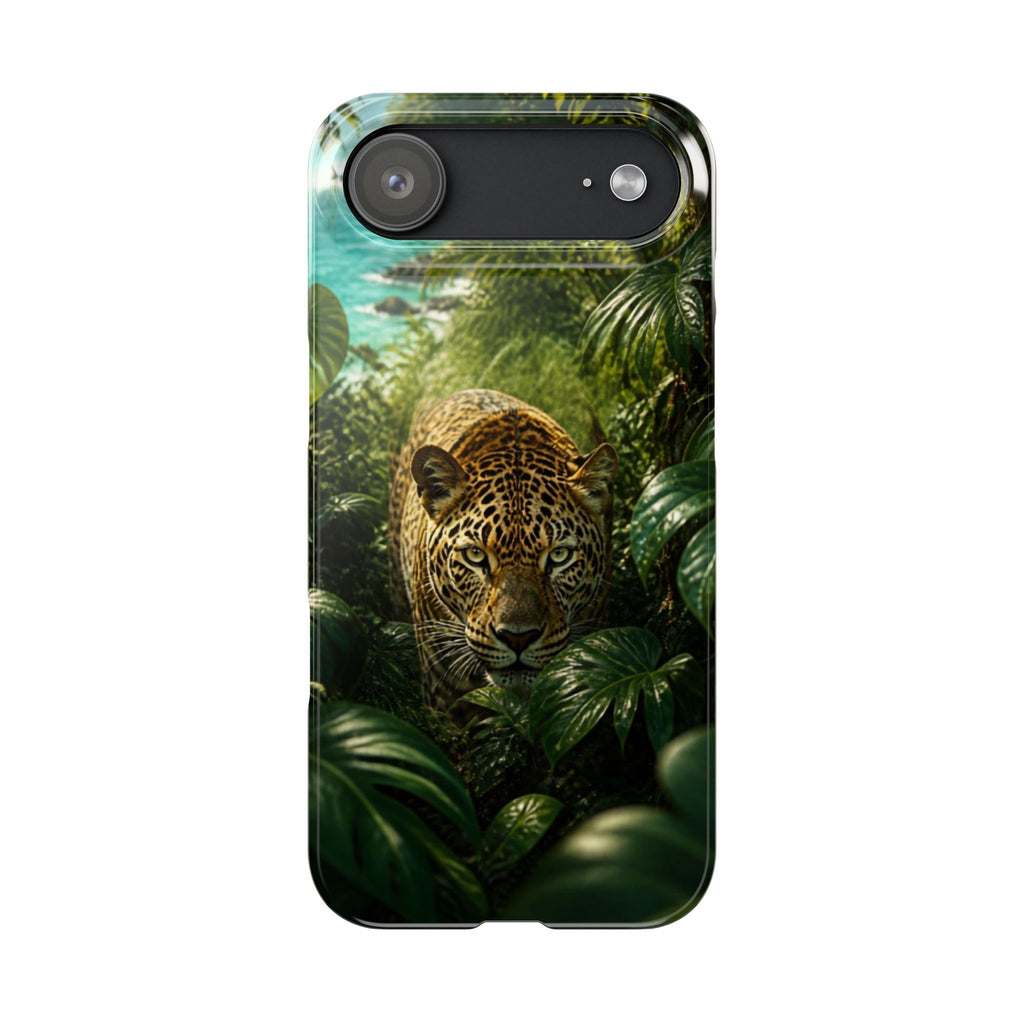 Jungle Leopard Slim Phone Case — Safari Animal Nature Protective Cover